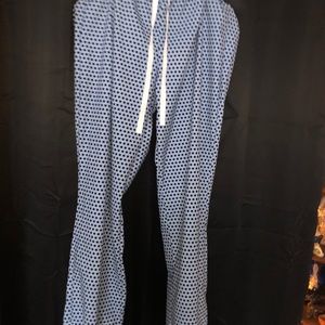 Blue spotted pajama pants